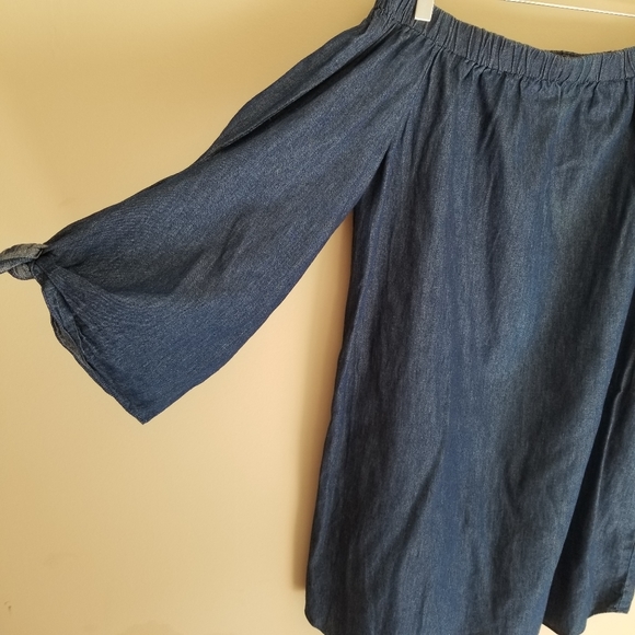 DO+BE Off the shoulder mini denim dress - Picture 5 of 6